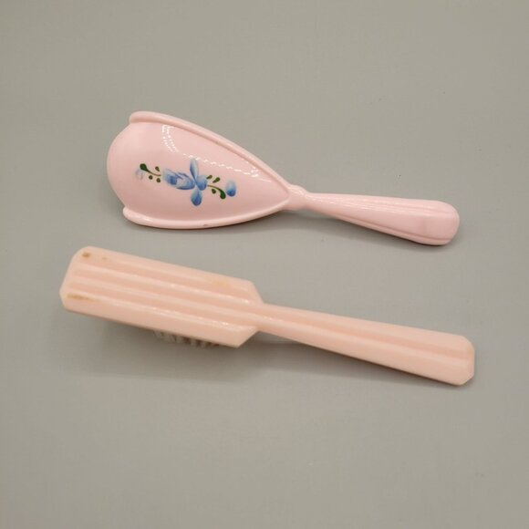 Widco Our Baby Snapshot Mini Album Baby Fine Bristle Hair Brushes Pink Floral - Picture 7 of 10